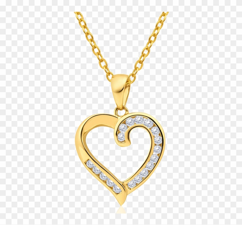 Heart Locket Png Image - Heart Diamond Pendant Png Clipart