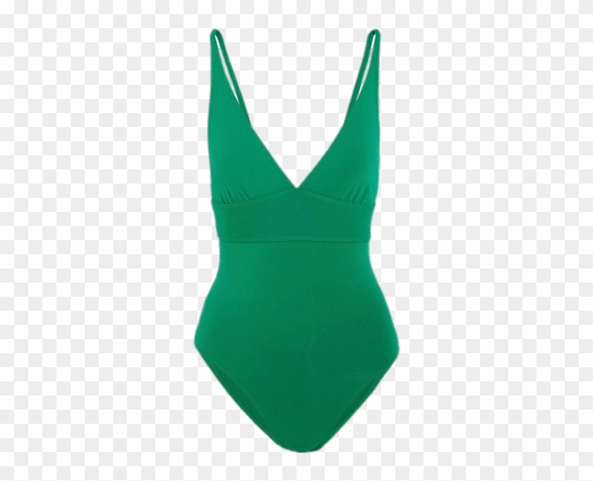Green Swimming Transparent Stickpng - Traje De Baño Verde Clipart #2946698