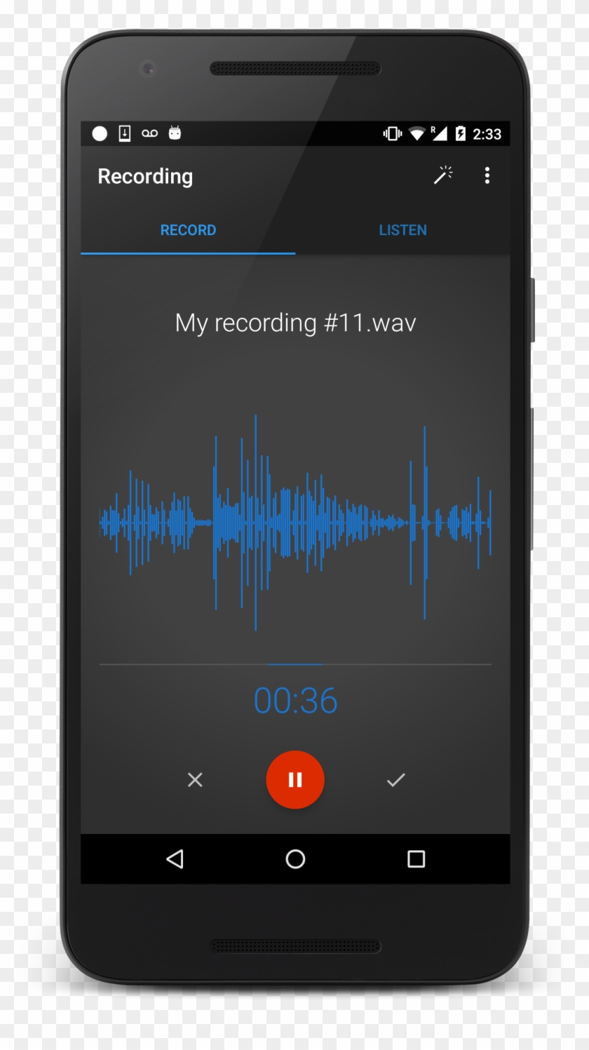 Easy Voice Recorder For Android - Smartphone Clipart