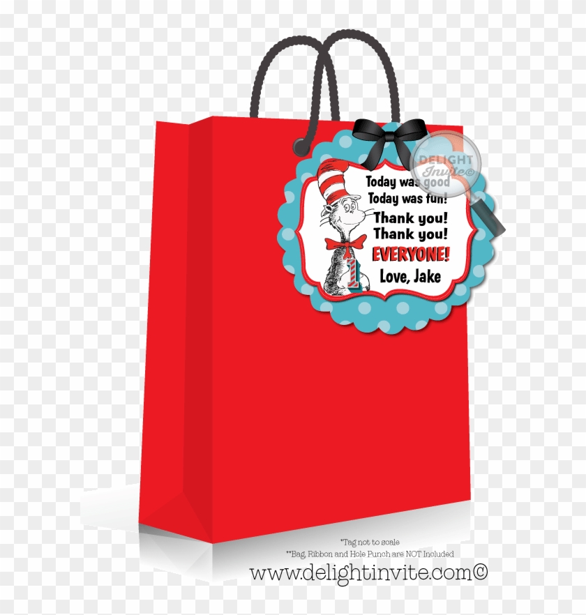 Seuss 1st Birthday Favor Tags - Birthday Clipart