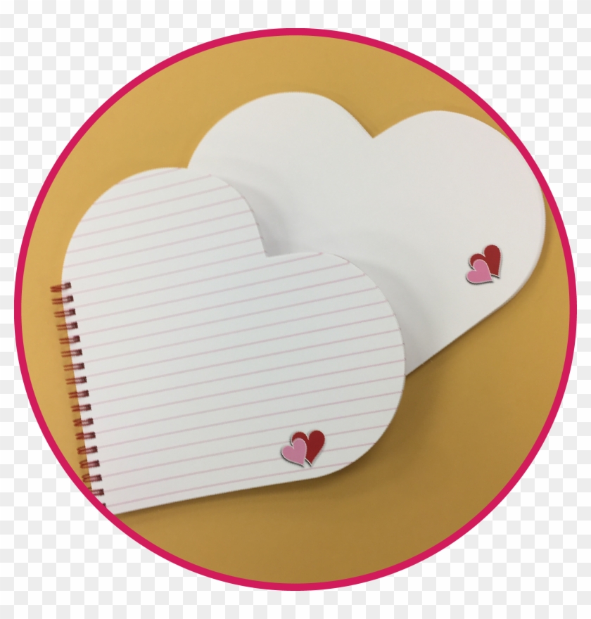 Heart Shaped Lined And Sketch Paper - Heart Clipart #2948054