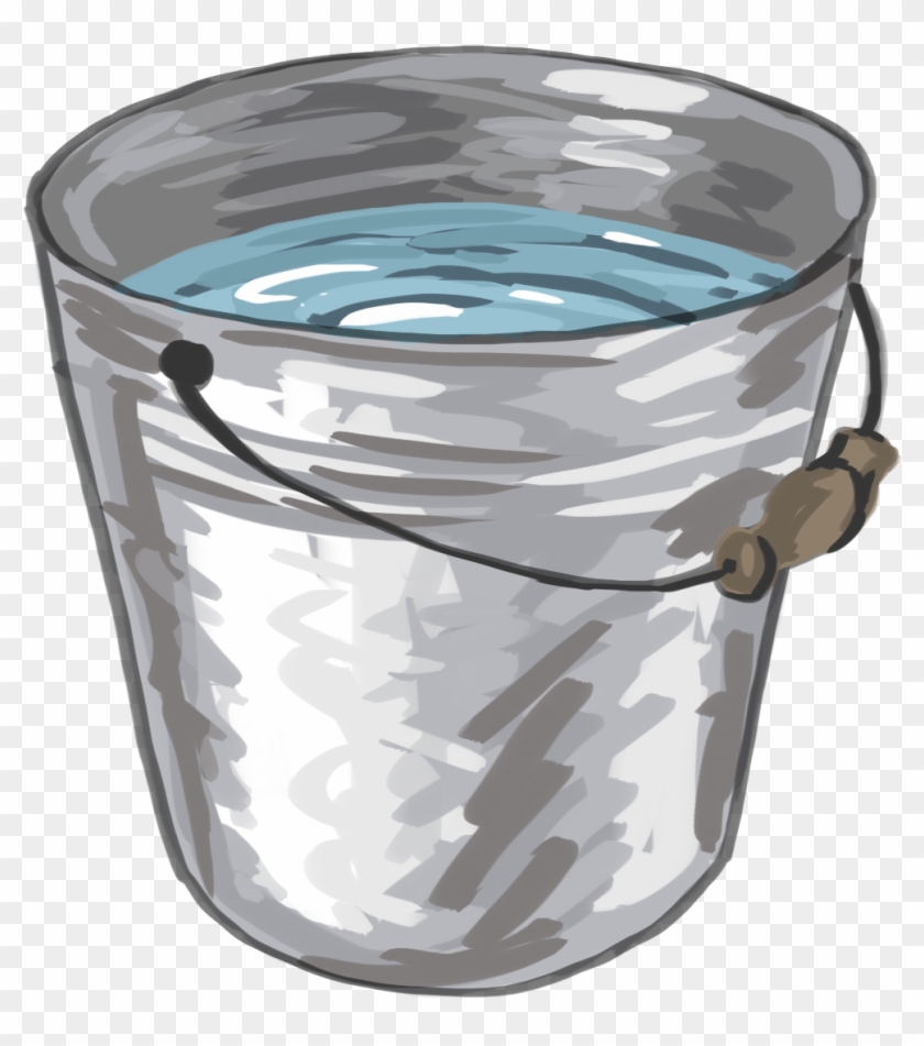Bucket Of Water - Old Fashioned Glass Clipart