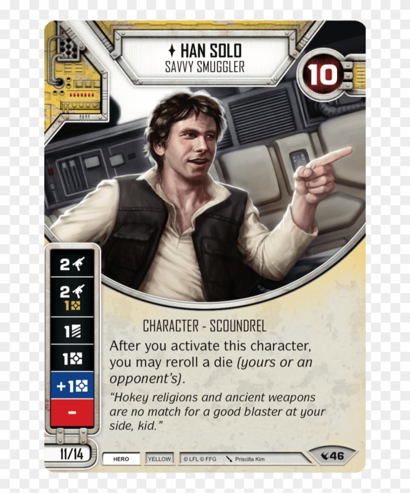 Han Solo Savvy Smuggler - Star Wars Destiny Luke Starter Clipart #2948486