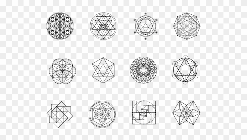 Sacred Geometry Icons - Circle Clipart #2949009
