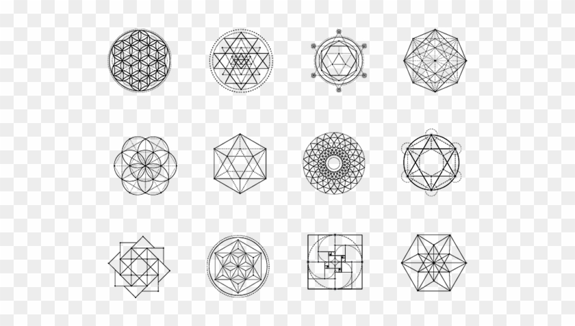 Sacred Geometry Icons - Circle Clipart