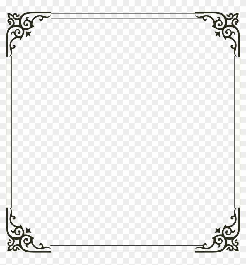 Picture Simple Frame Computer File Border Clipart - Simple Border Designs For Cards - Png Download #2949472