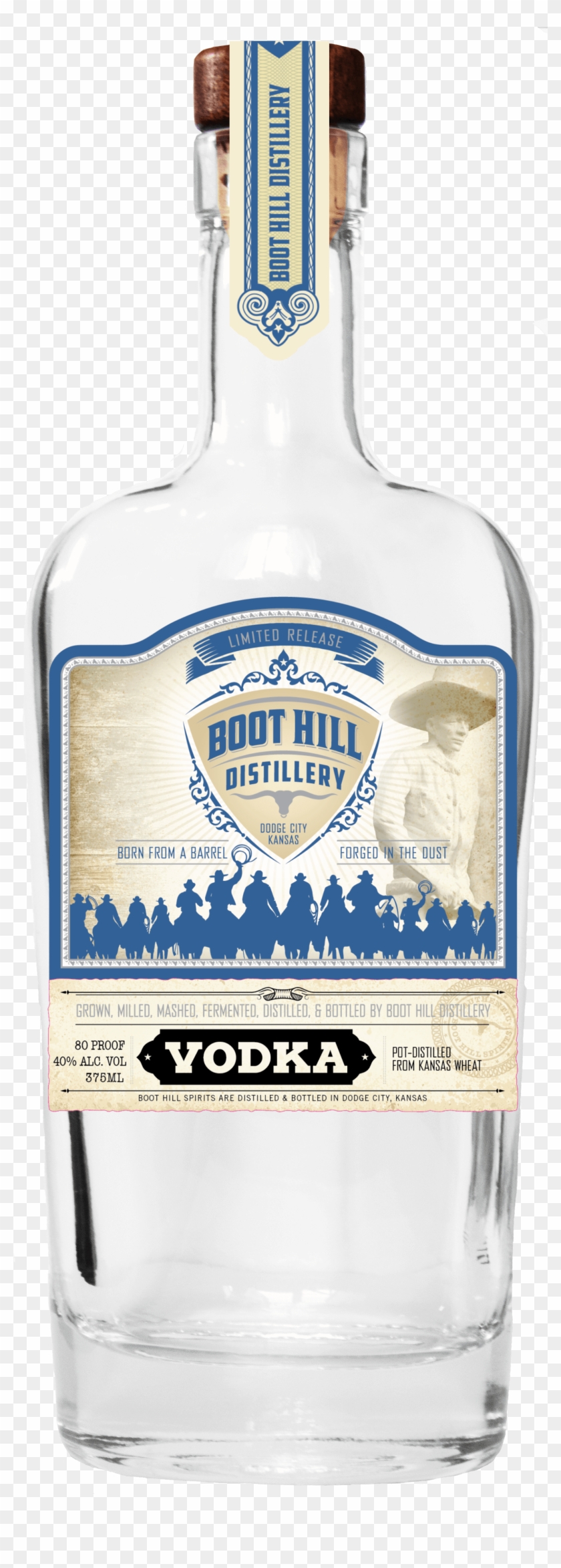 Boot Hill 375 Vodka - Bottle Clipart #2949674