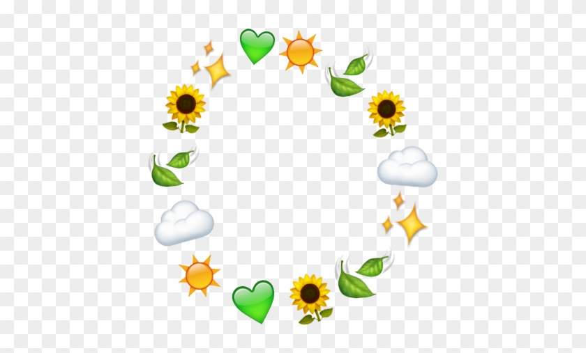 #leaf #emoji #flower #sun #heart #cloud #aesthetic - Cartoon Clipart #2950480
