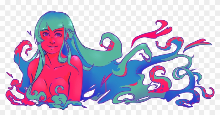 Drawn Tentacle Graffiti - Illustration Clipart