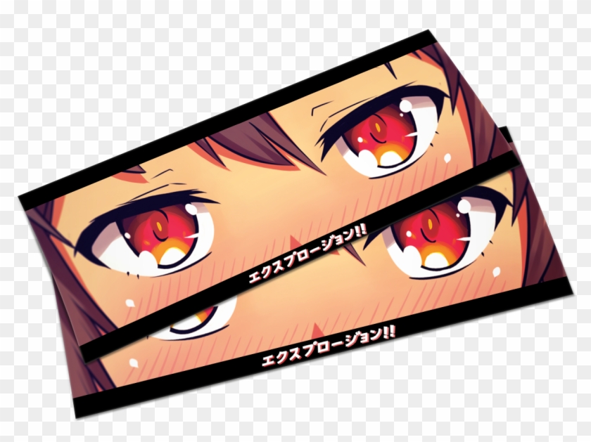 Megumin Eyes Slap - Cartoon Clipart #2950673