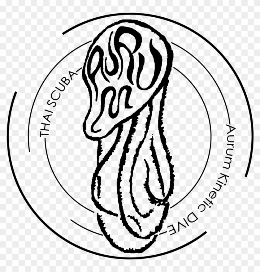 Drawn Tentacle Diver - Sketch Clipart