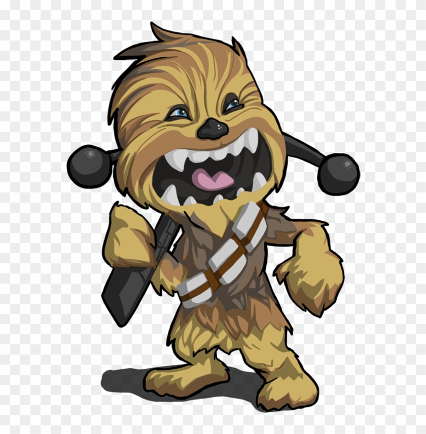 Chewbacca Drawing Little Girl - Chewbacca Cartoon Drawing Clipart
