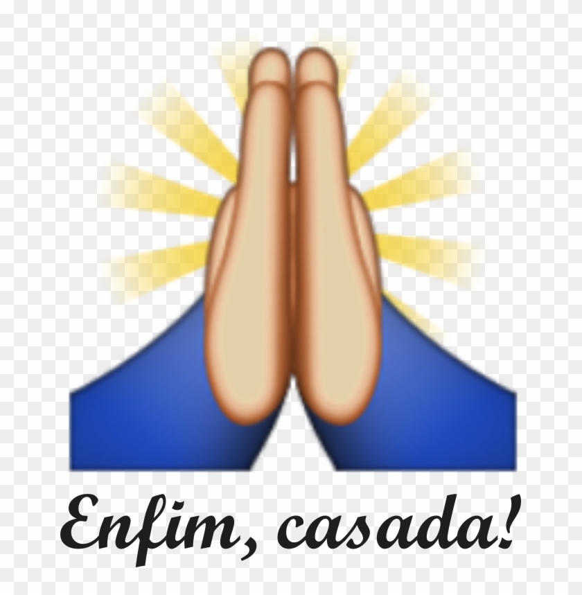 Prayer Hands Emoji Transparent , Png Download - Plaquinhas De Casamento Divertidas Para Imprimir Clipart #2951388