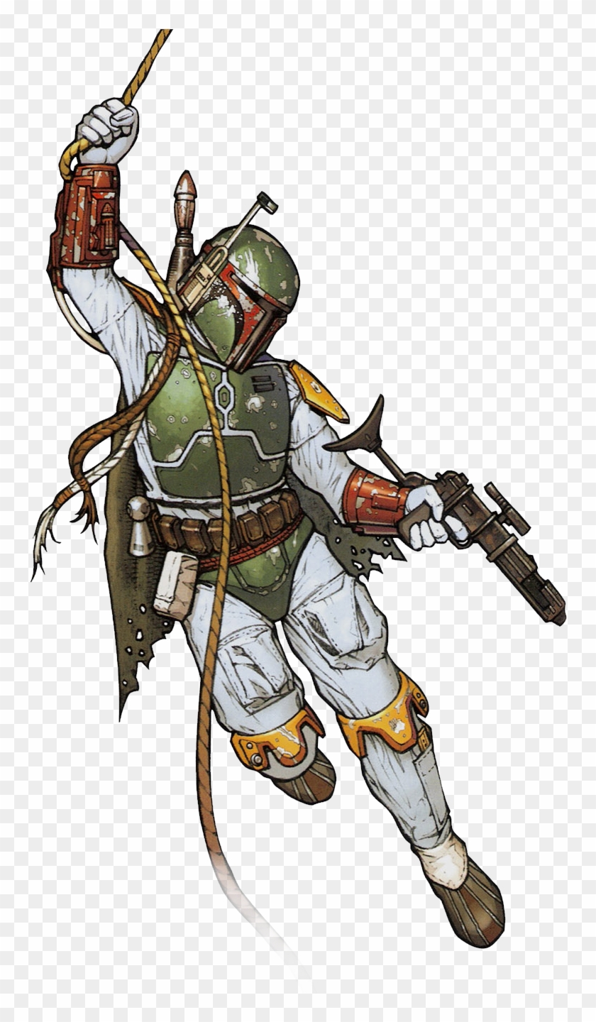 Boba Fett White Background , Png Download Clipart #2951470