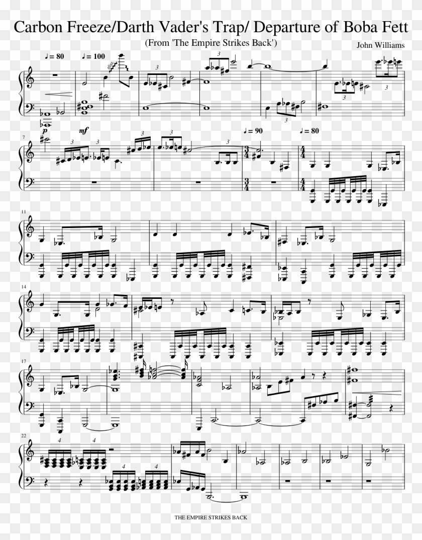 Carbon Freeze/darth Vader's Trap/departure Of Boba - Boba Fett Theme Tuba Clipart