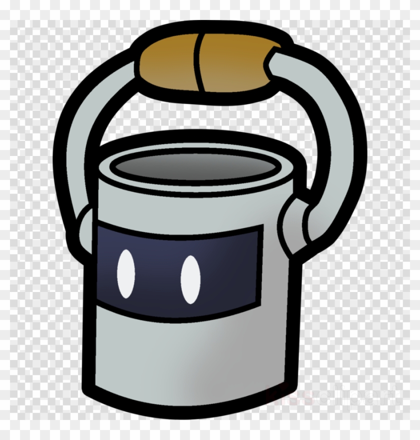 Download Paper Mario Bucket Clipart Paper Mario - Huey From Paper Mario Color Splash - Png Download #2951644
