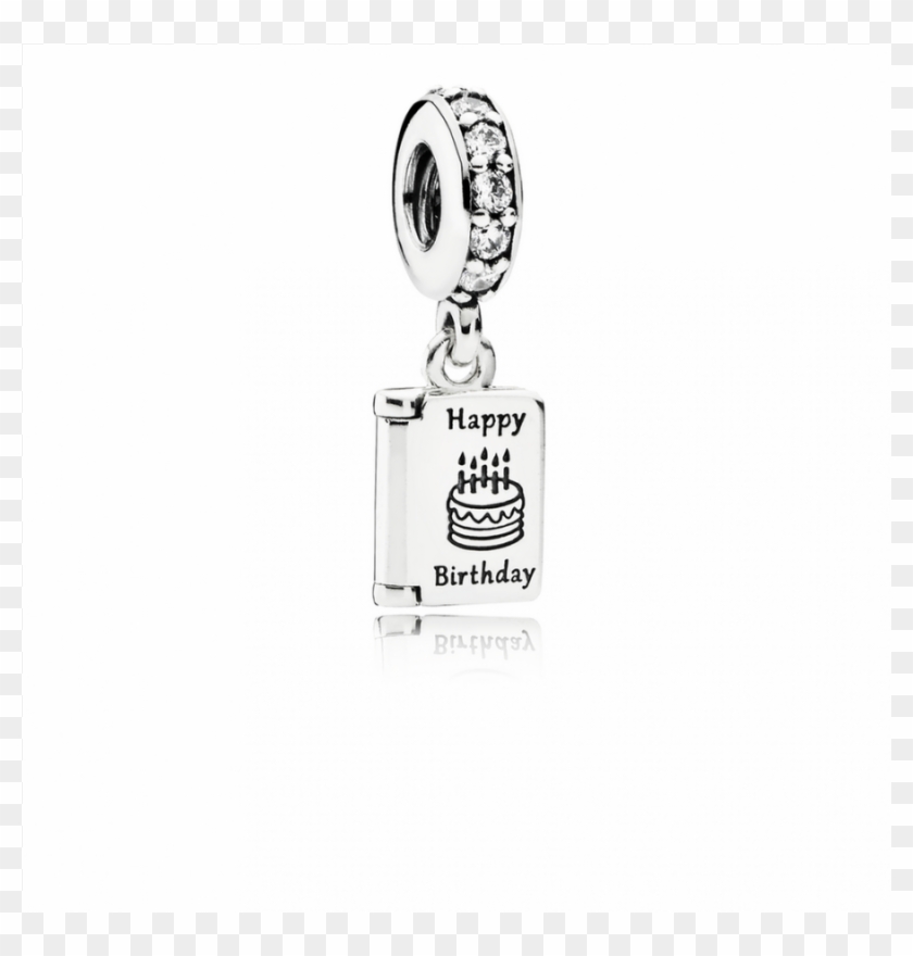 Pandora Birthday Wishes Dangle Charm, Clear Cz - Glass Bottle Clipart