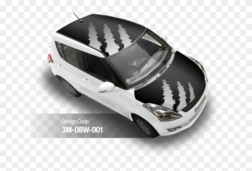 Enlarged Image - Sticker On Car Roof Clipart