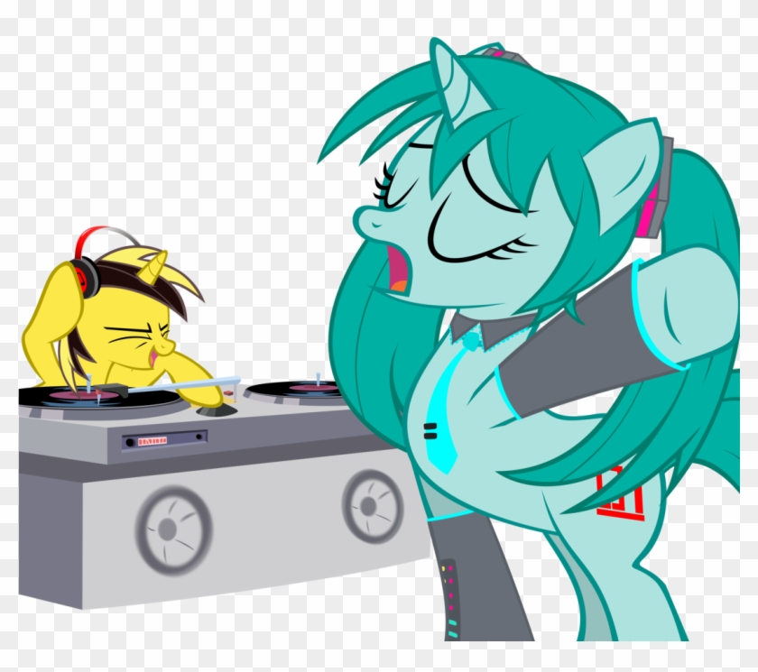 Hatsune Miku Clipart Simple - Hatsune Miku My Little Pony - Png Download