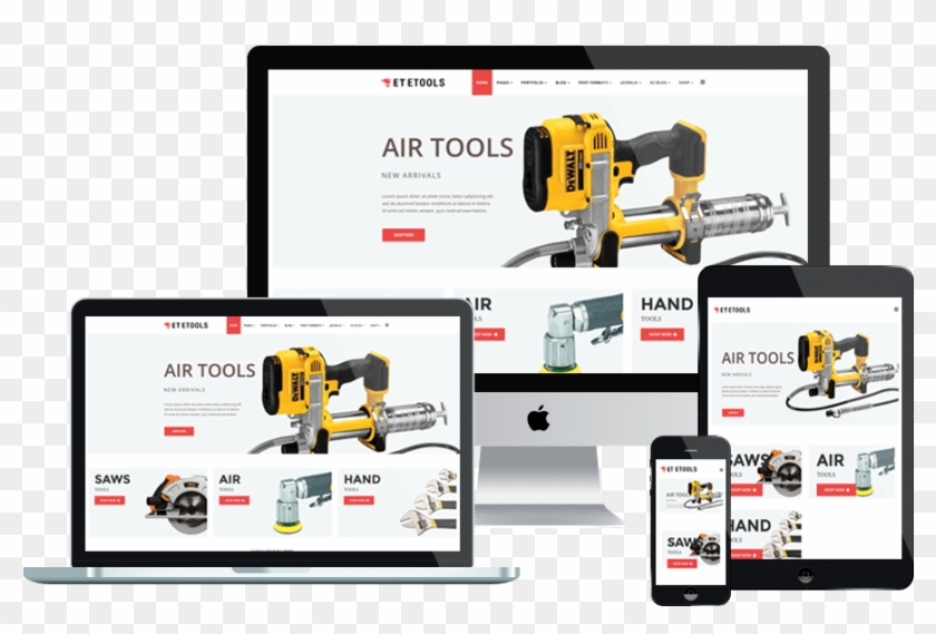 Et Etool Free Responsive Tools & Equipment Virtuemart - Template Free Responsive Clipart #2953090