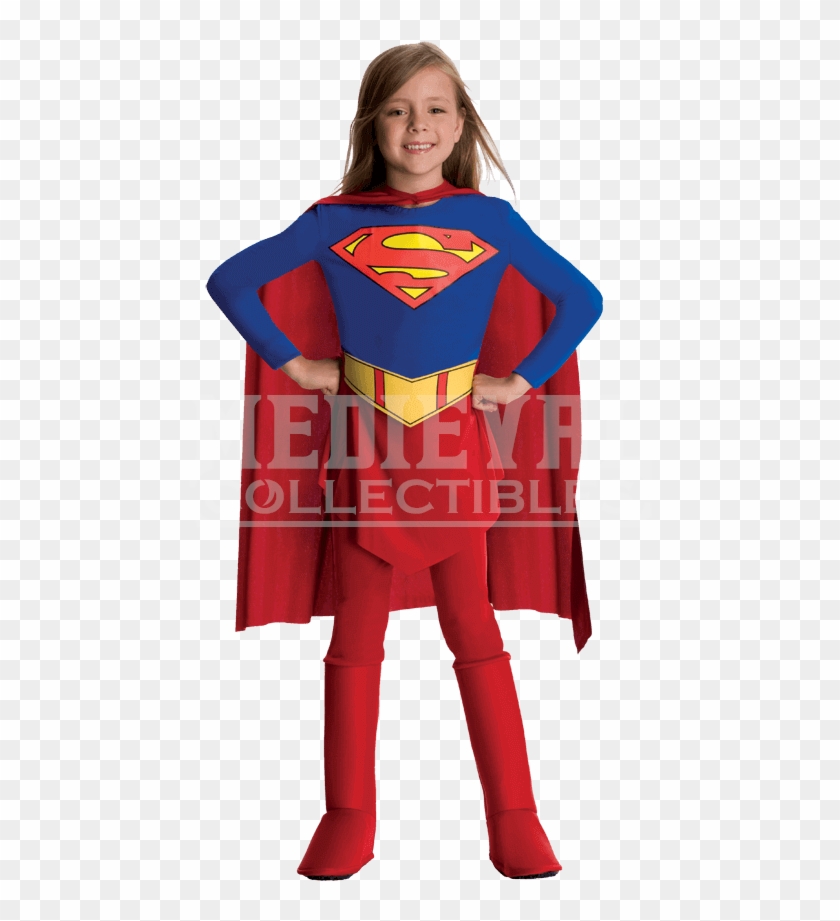 Supergirl Kids Costume , Png Download - Supergirl Kids Clipart #2953480