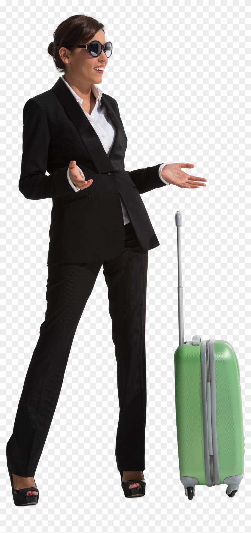 Free People Png Transparent Background - People With Suitcase Png Clipart
