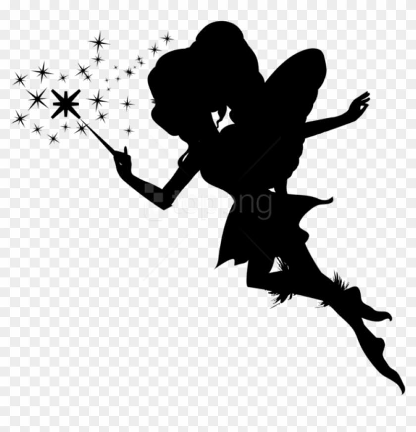 Free Png Fairy With Wand Silhouette Png - Fairy With Wand Clipart Transparent Png