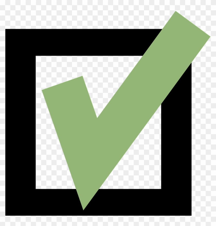 Check Mark Check Box Green Mark Png Image - Clip Art Transparent Png #2954696
