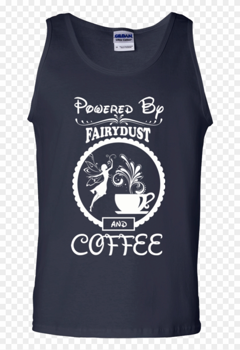 Powered By Fairydust And Coffee T-shirts Customcat - Fairy Silhouette Clipart #2955205