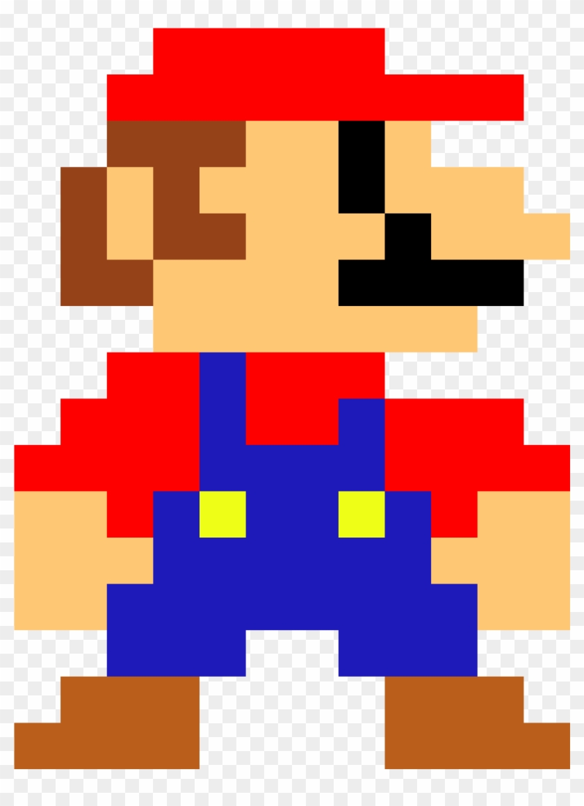 Mario Lul - 8 Bit Mario Drawing Clipart