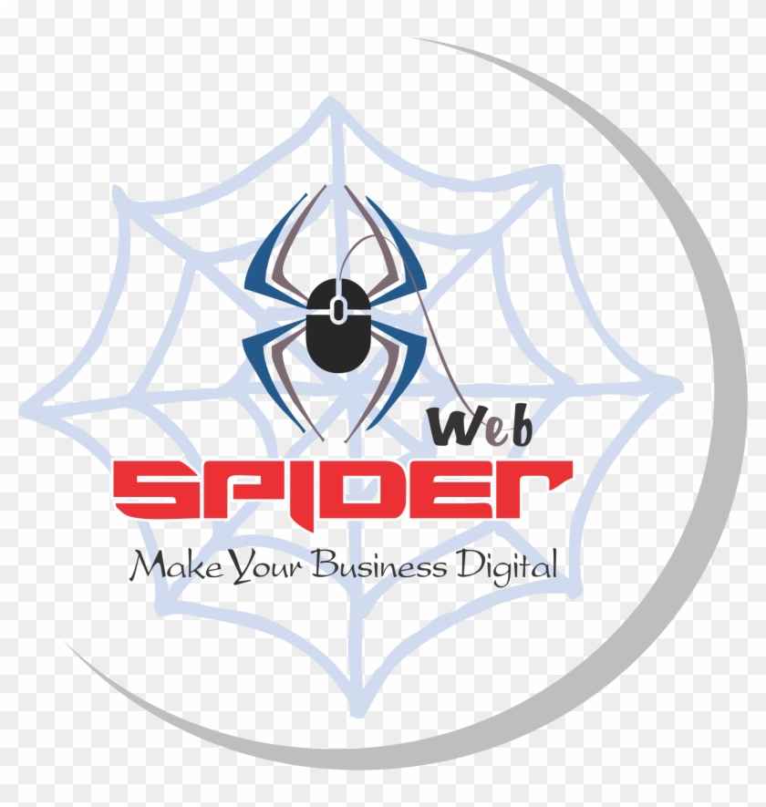 Make Your Business Digital With Spiderweb - Emblem Clipart