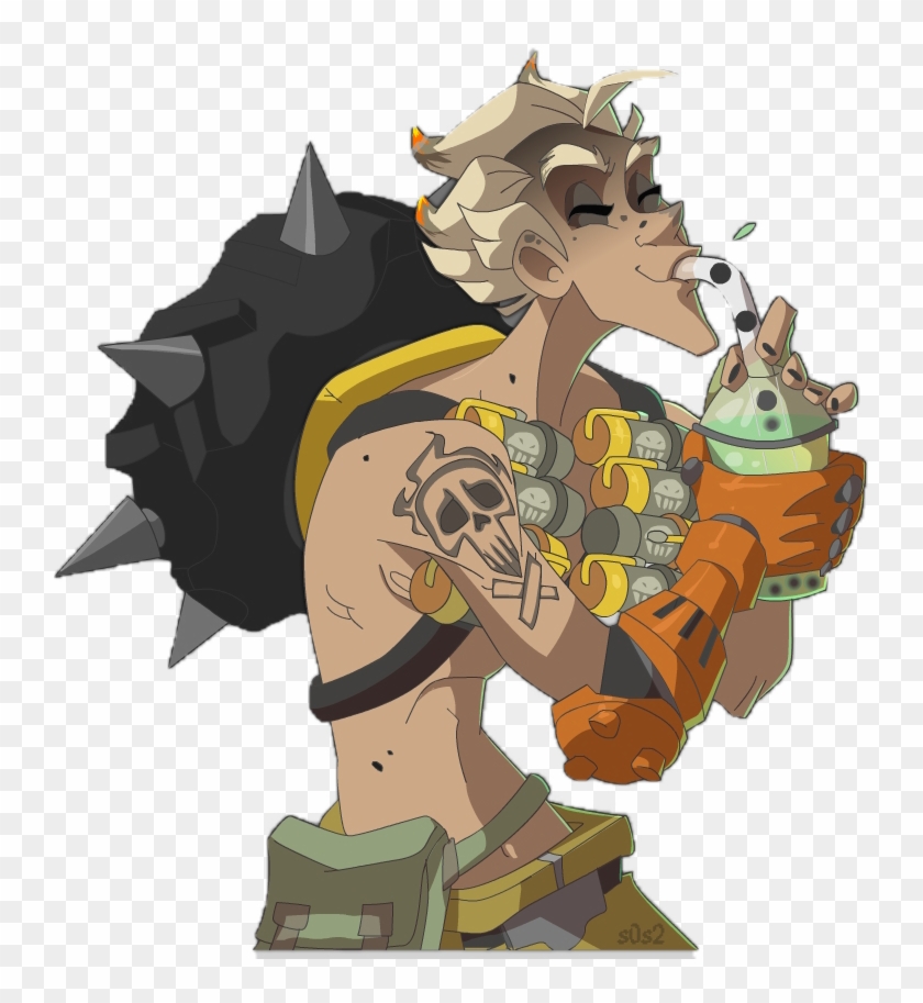 Junkrat Gained Zero Viability With The Buff - Junkrat Boba Tea Clipart