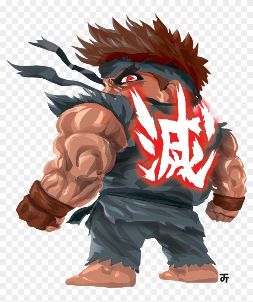 Sfv Evil Ryu - Evil Ryu Chibi Clipart