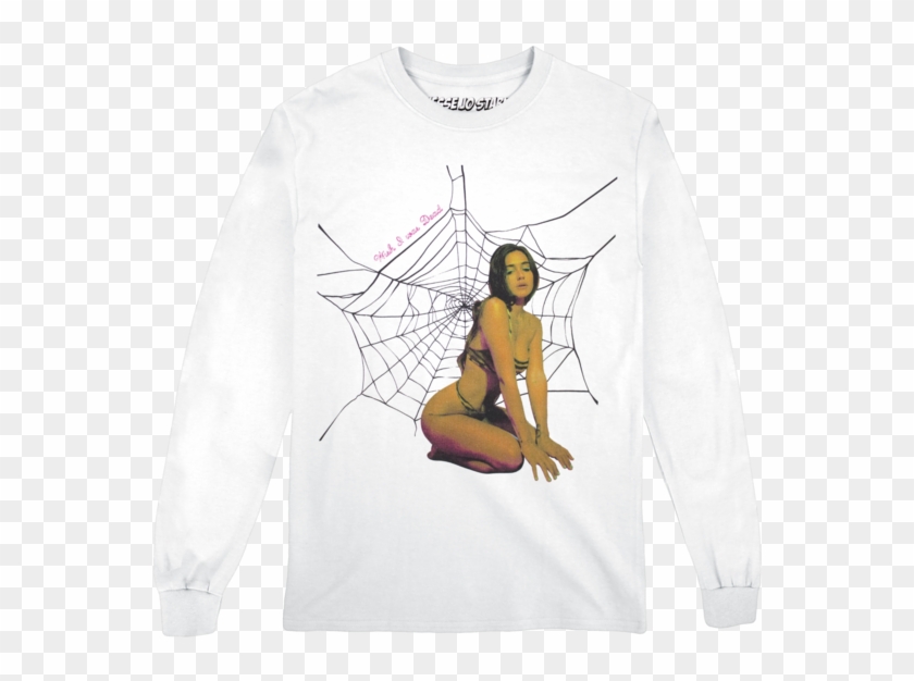 Spider Web Longsleeve T-shirt - Shirt Clipart #2956040