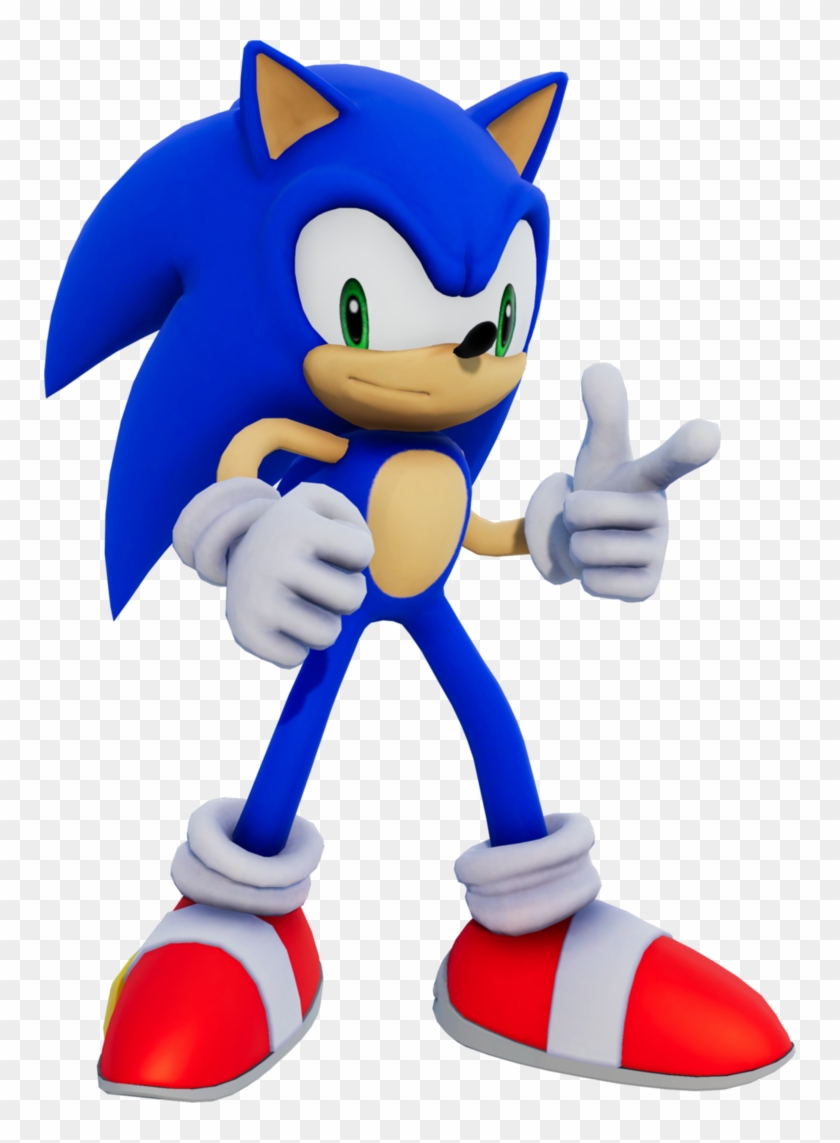 Modern Sonic 3d Clipart