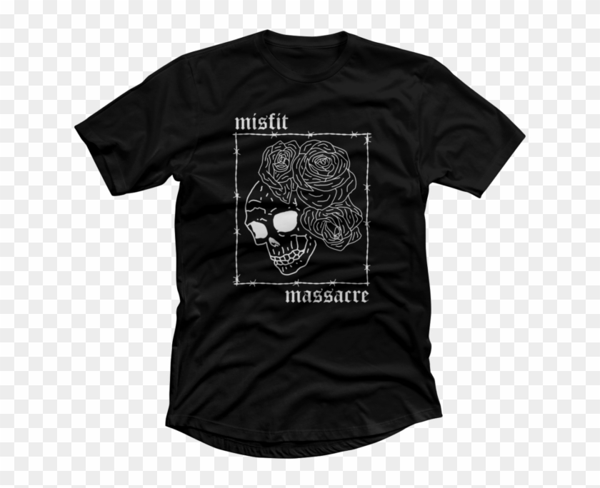 Skull With Roses Skull With Roses $28 - Offensive Weapon Shirt Clipart #2956725