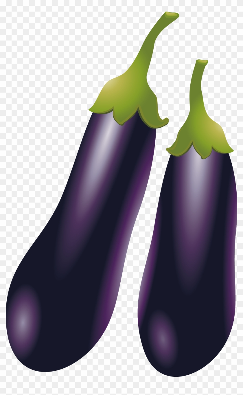Eggplant Clipart Purple Food - Terung Clipart - Png Download