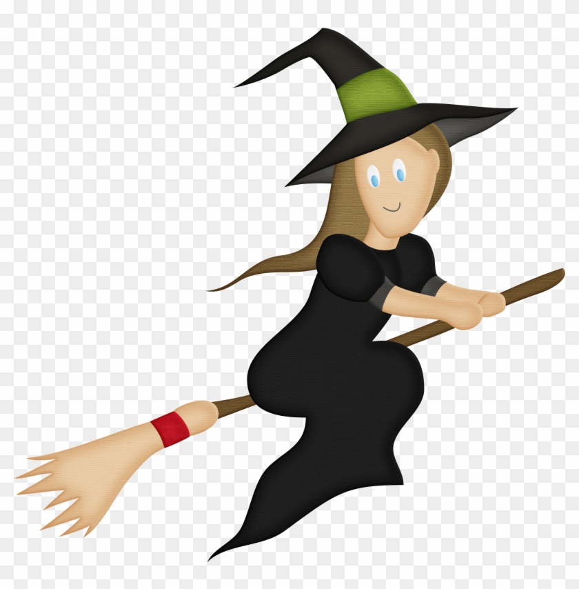 Witchs Broom Boszorkxe1ny Magic - 巫婆 騎 掃把 Clipart