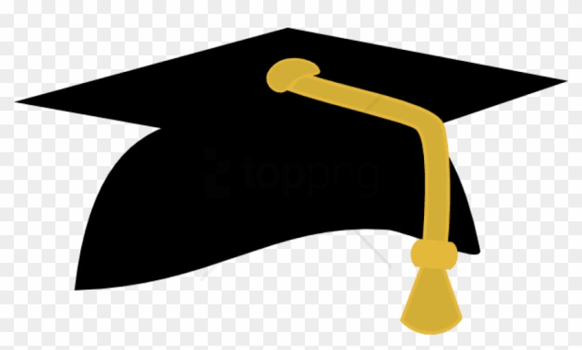 Free Png Gold Graduation Cap Png Png Image With Transparent - Graduation Cap Black Gold Clipart