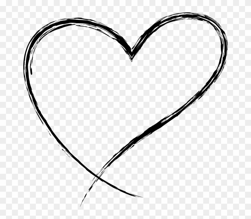 Hand Drawn Heart Heart Clipart Pikpng