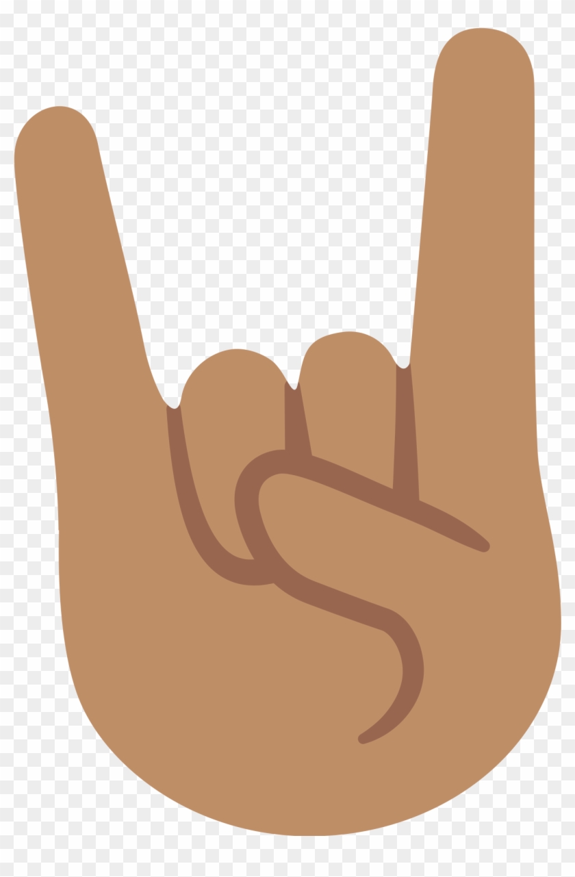 Hand Emojis Png - Sign Of The Horns Emoji Png Clipart