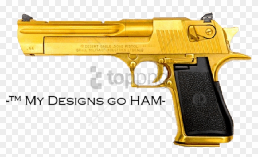 Free Png Gold Revolver Png Png Image With Transparent - Gold Desert Eagle Clipart #2957584