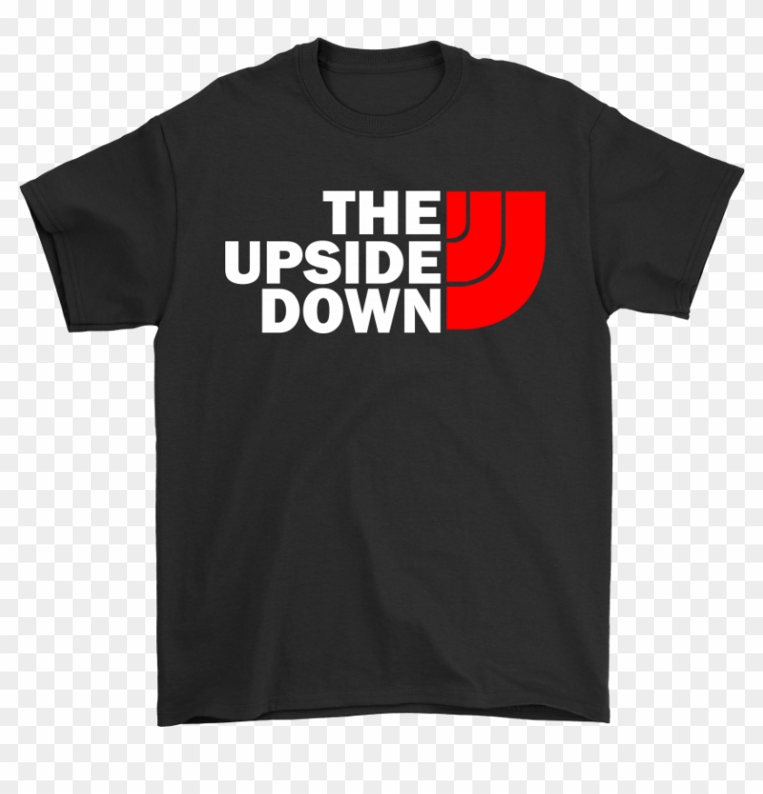 Mashup The North Face The Upside Down Stranger Things - Active Shirt Clipart #2957743