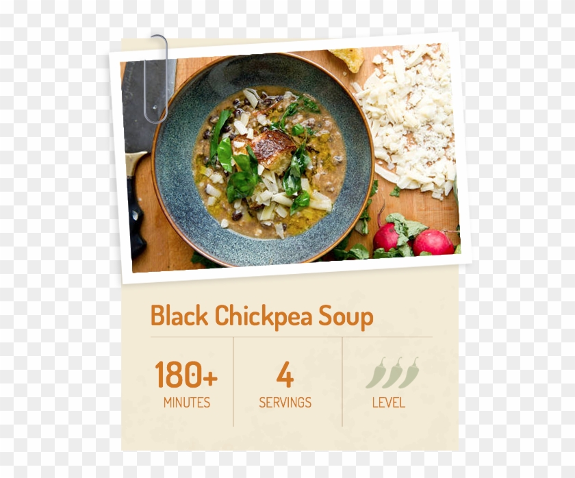Black Chickpea Soup - Vegetable Clipart #2957856