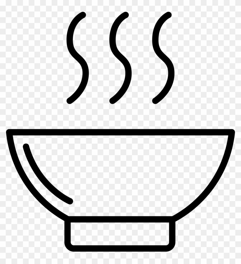 Soup - Bowl Of Soup Drawing Clipart #2957899