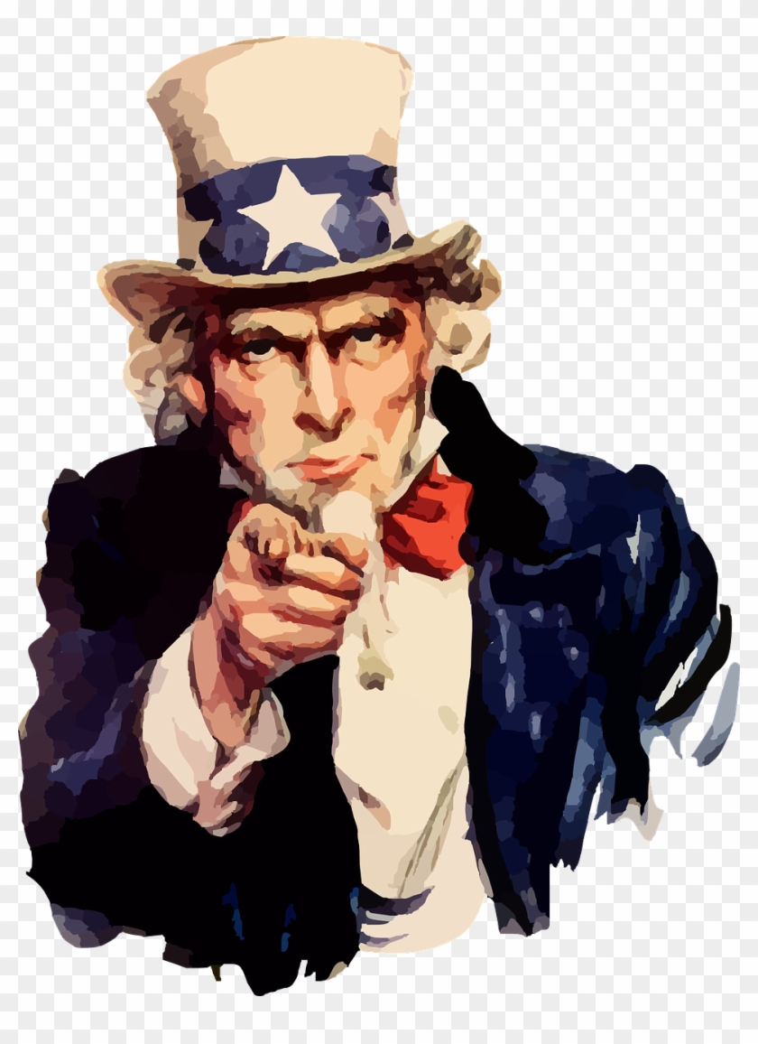 America Uncle Sam Impersonation Png Image - Uncle Sam Png Clipart #2958524