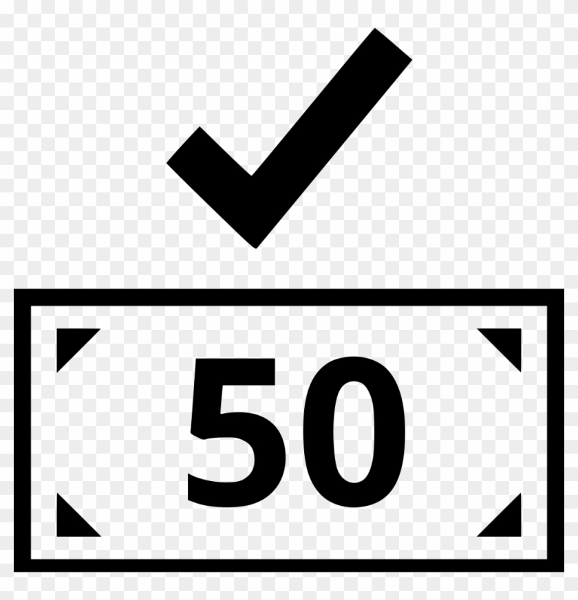 Fifty Dollar Bill Check Mark Ok Good Comments Clipart