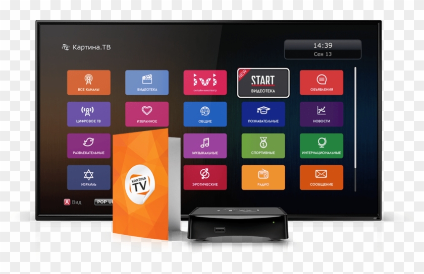 Tv Box Or Watch On The Go, While Traveling, Wherever - Ivi.ru Clipart #2958756