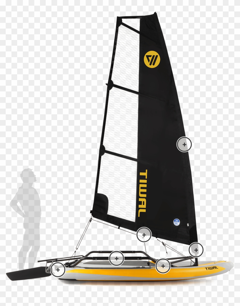 Tiwal 3 Foldable Sailboat - Tiwal 3 Clipart #2959464