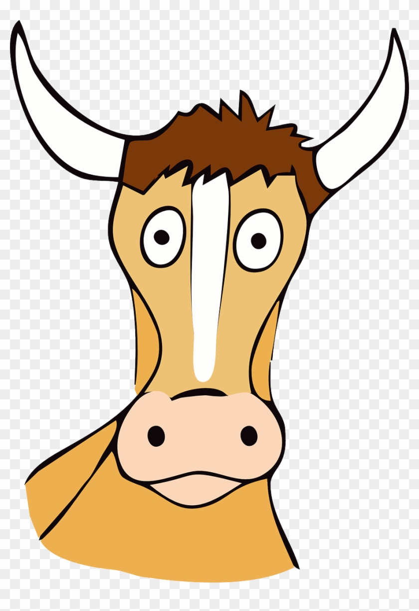 Cow Animal Mammal Bull Png Image - Ox Cartoon No Background Clipart